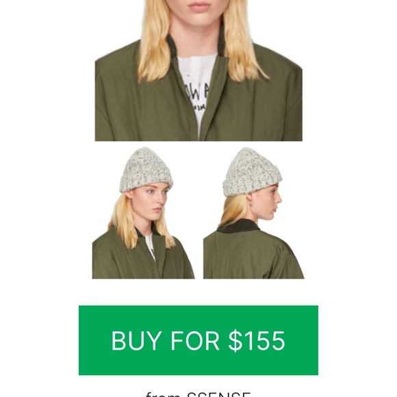 NWT Isabel Marant Freja/TU Beanie Ecru/Black - Picture 5 of 5